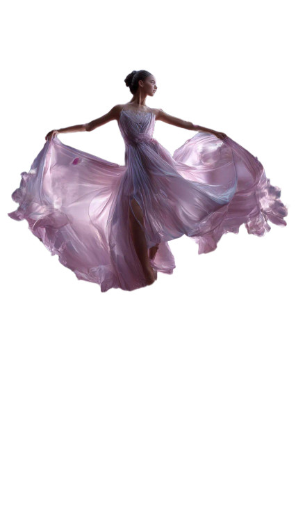 Dancing In Silk Vinyl Car Decal Sticker – Waterproof & UV-Resistant 