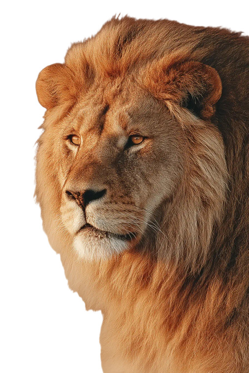 Golden Lion Vinyl Car Decal Sticker – Waterproof & UV-Resistant 