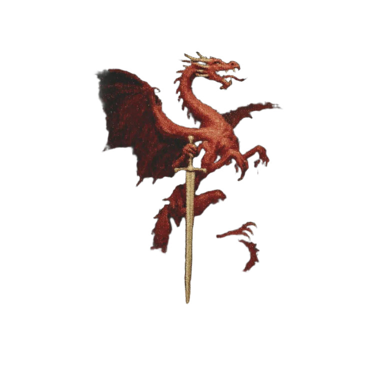 Red Dragon Logo V7 Vinyl Car Decal Sticker – Waterproof & UV-Resistant 