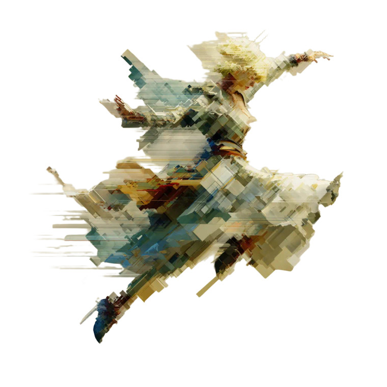 Pixelated Human Figure V3 Vinyl Car Decal Sticker – Waterproof & UV-Resistant 