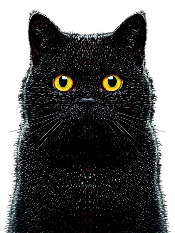 Black Cat V17 Vinyl Car Decal Sticker – Waterproof & UV-Resistant 