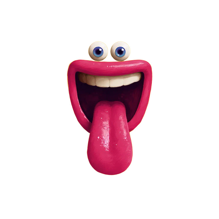 Smiley Tongue Out Vinyl Car Decal Sticker – Waterproof & UV-Resistant 