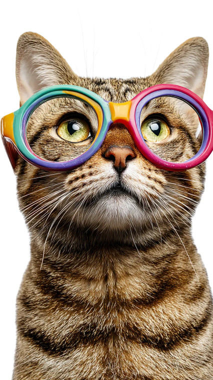 Cute Tabby Cat V5 Vinyl Car Decal Sticker – Waterproof & UV-Resistant 