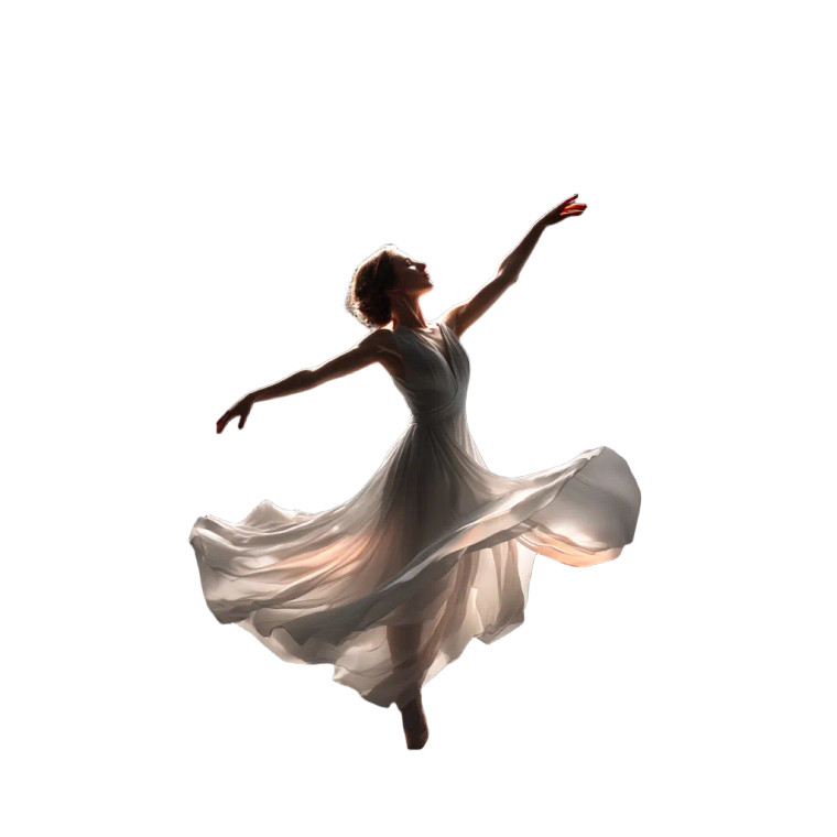Graceful Dancing Woman V3 Vinyl Car Decal Sticker – Waterproof & UV-Resistant 