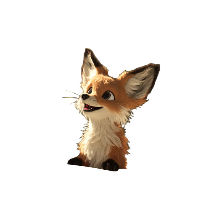 Cute Fox Exam Vinyl Car Decal Sticker – Waterproof & UV-Resistant 