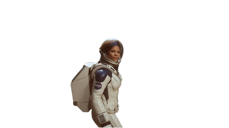 Futuristic Space Walker Vinyl Car Decal Sticker – Waterproof & UV-Resistant 