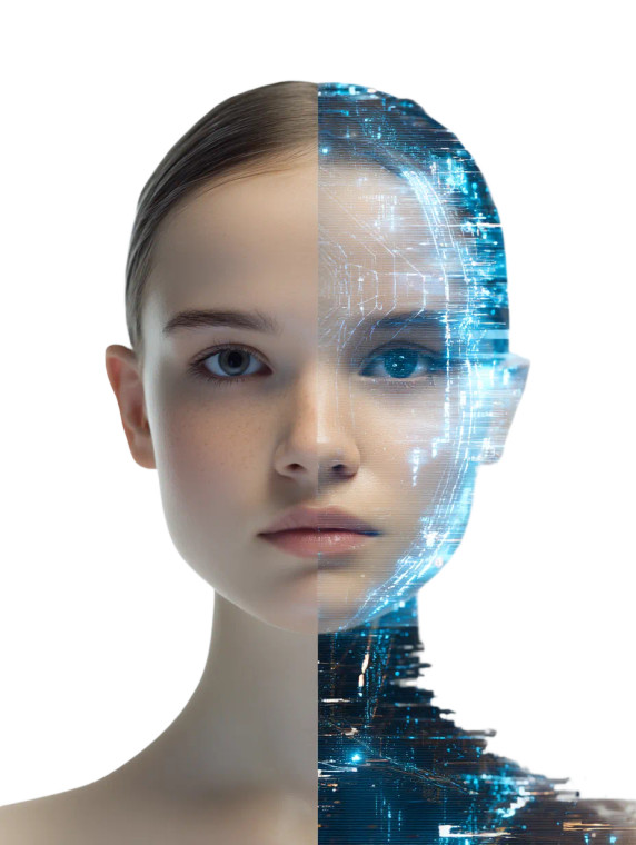 Glitch Portrait V2 Vinyl Car Decal Sticker – Waterproof & UV-Resistant 