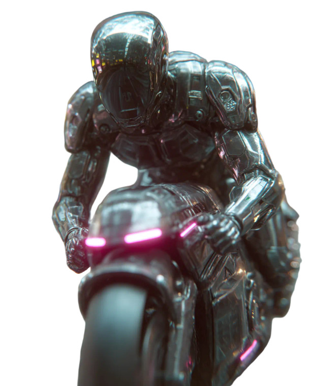 Cyberpunk Rider V2 Vinyl Car Decal Sticker – Waterproof & UV-Resistant 