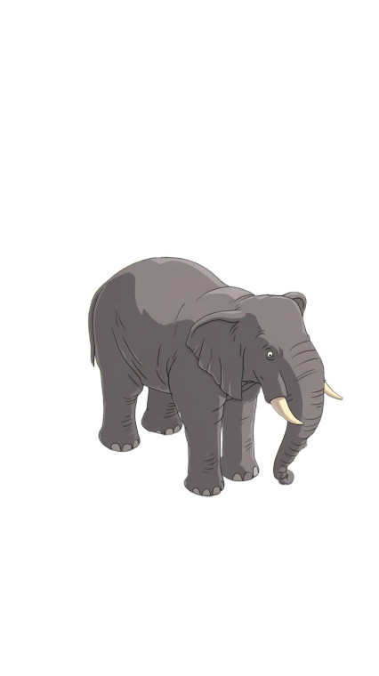 Elephant In Street Vinyl Car Decal Sticker – Waterproof & UV-Resistant 