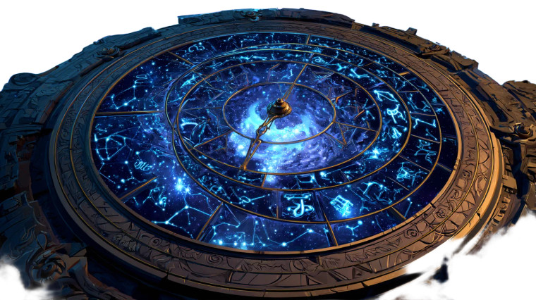Cosmic Zodiac Clock Vinyl Car Decal Sticker – Waterproof & UV-Resistant 