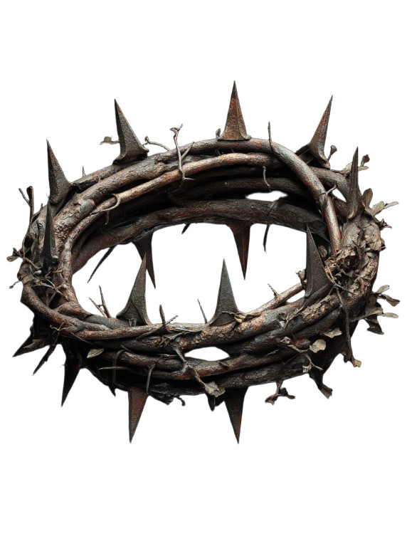 Dark Thorn Crown Vinyl Car Decal Sticker – Waterproof & UV-Resistant 