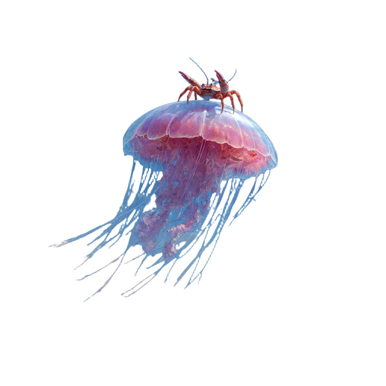 Sea Crab Adventure Vinyl Car Decal Sticker – Waterproof & UV-Resistant 