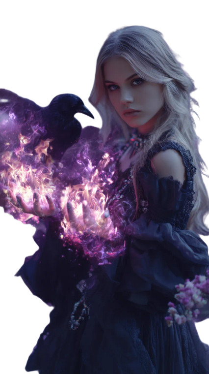 Fierce Witch Vinyl Car Decal Sticker – Waterproof & UV-Resistant 