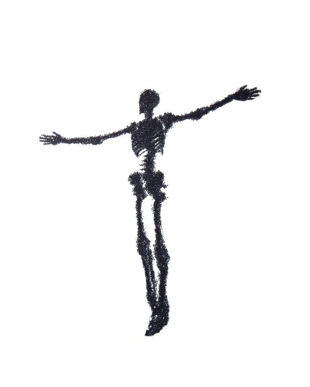 Radiating Human Figure Vinyl Car Decal Sticker – Waterproof & UV-Resistant 