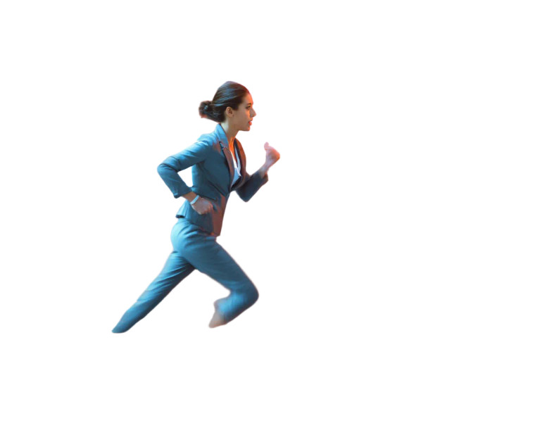Running Woman V4 Vinyl Car Decal Sticker – Waterproof & UV-Resistant 