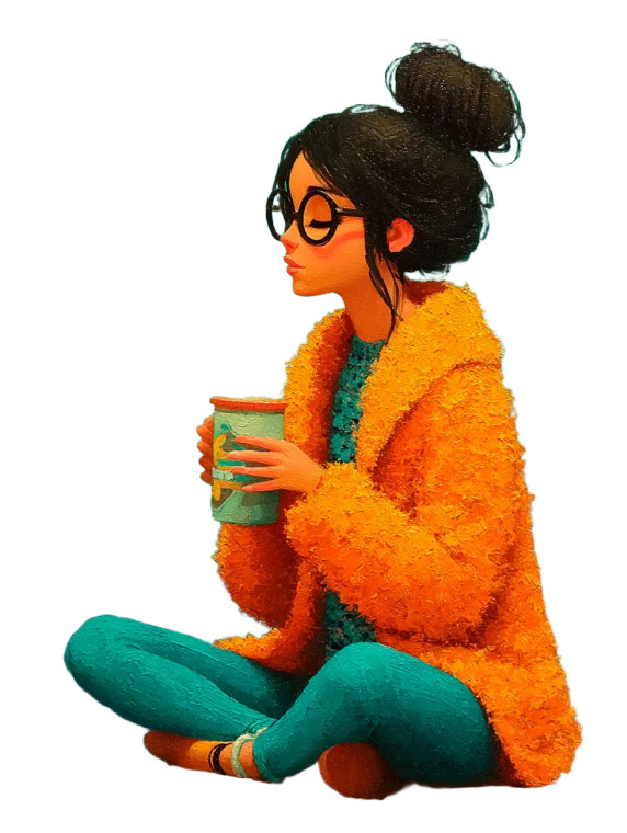 Whimsical Forest Woman Vinyl Car Decal Sticker – Waterproof & UV-Resistant 