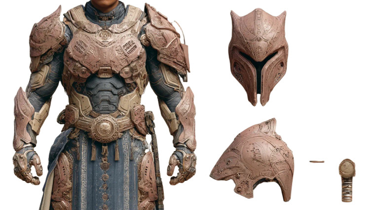 Biomechanical Warrior V2 Vinyl Car Decal Sticker – Waterproof & UV-Resistant 