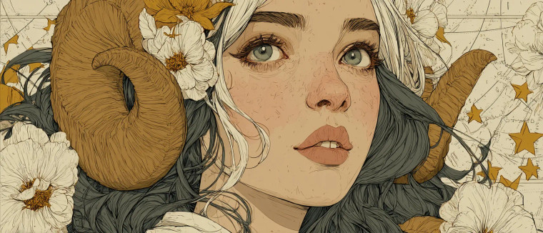 Aries Elf Illustration Vinyl Car Decal Sticker – Waterproof & UV-Resistant 