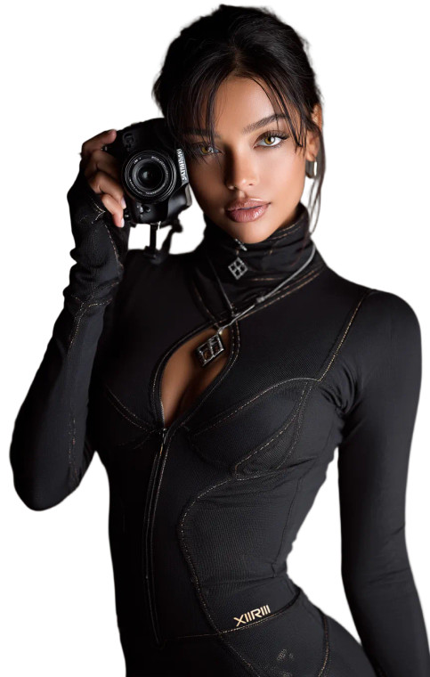 Afro Asian Photographer Vinyl Car Decal Sticker – Waterproof & UV-Resistant 