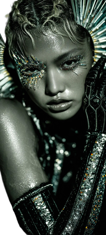 Ice Queen Portrait V2 Vinyl Car Decal Sticker – Waterproof & UV-Resistant 