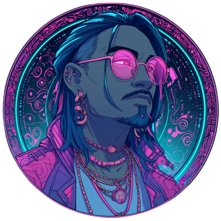 Cyberpunk Fantasy Icon Vinyl Car Decal Sticker – Waterproof & UV-Resistant 