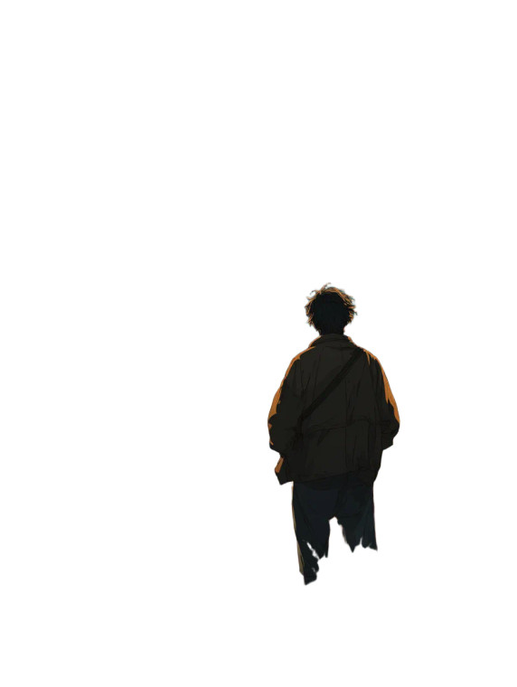 Lone Rooftop Thinker Vinyl Car Decal Sticker – Waterproof & UV-Resistant 