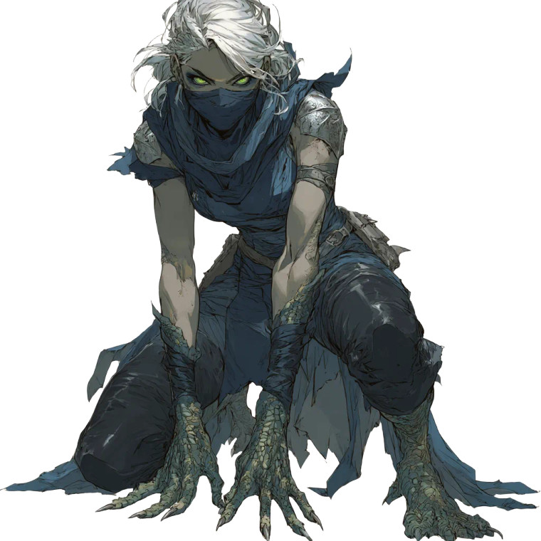 Fierce Lizard Woman Vinyl Car Decal Sticker – Waterproof & UV-Resistant 