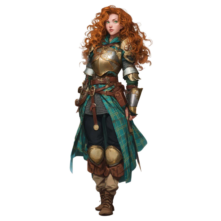 Dnd Ginger Knight Vinyl Car Decal Sticker – Waterproof & UV-Resistant 