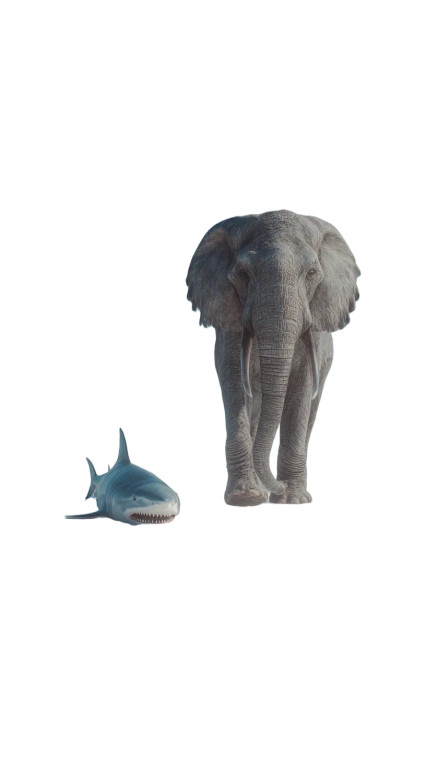 Elephant On Beach Vinyl Car Decal Sticker – Waterproof & UV-Resistant 