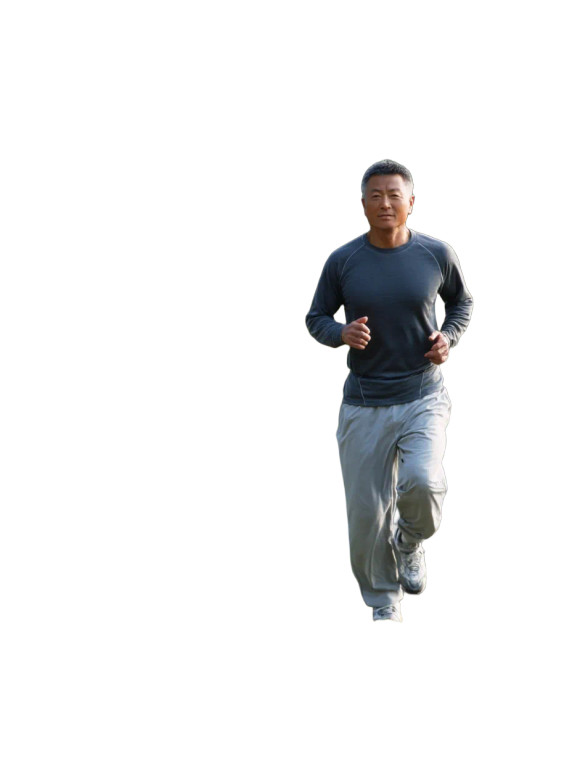 Running Chinese Man Vinyl Car Decal Sticker – Waterproof & UV-Resistant 