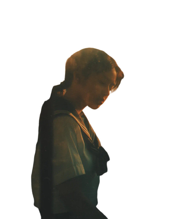 Japanese Schoolgirl Portrait V6 Vinyl Car Decal Sticker – Waterproof & UV-Resistant 