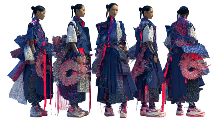 Cyber-Hanfu Models Vinyl Car Decal Sticker – Waterproof & UV-Resistant 