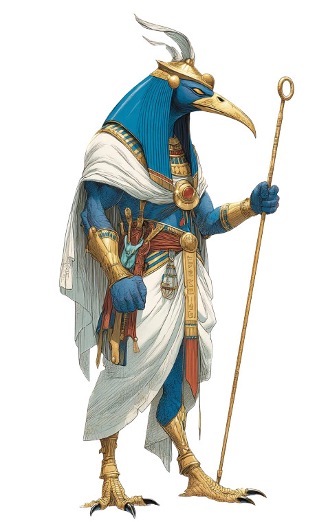 Thoth Illustration Vinyl Car Decal Sticker – Waterproof & UV-Resistant 