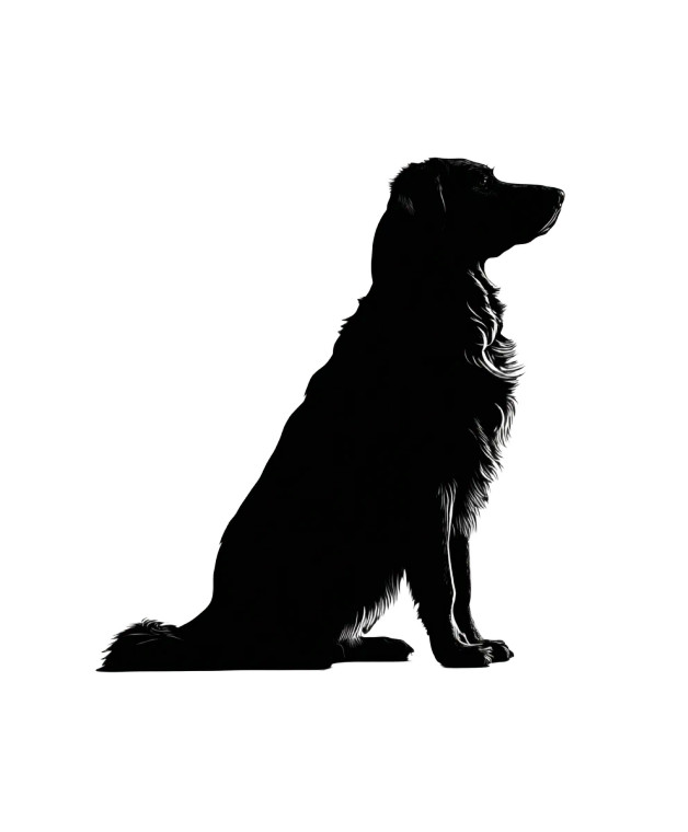 Sitting Dog Silhouette Vinyl Car Decal Sticker – Waterproof & UV-Resistant 