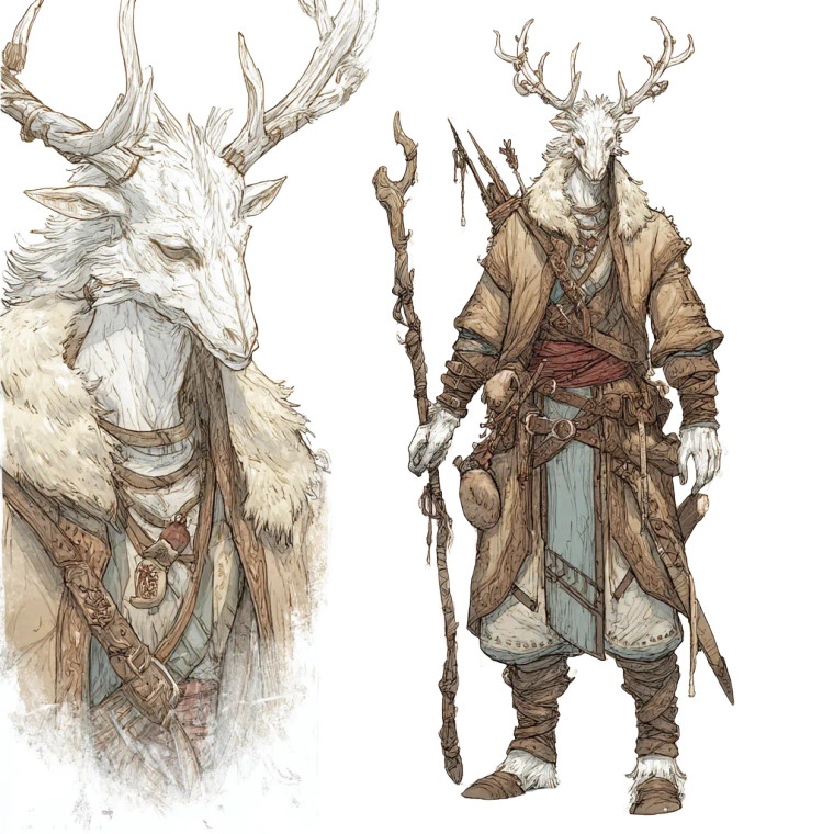 Stag Warrior Vinyl Car Decal Sticker – Waterproof & UV-Resistant 