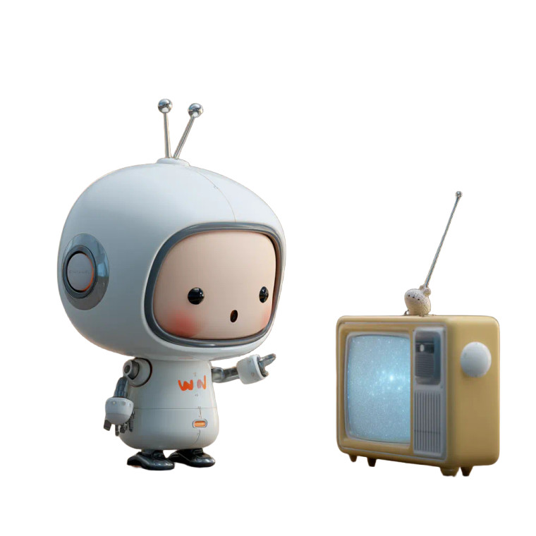 Chibi Robot Chat Vinyl Car Decal Sticker – Waterproof & UV-Resistant 
