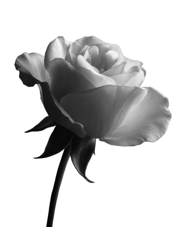Moody Rose Bloom Vinyl Car Decal Sticker – Waterproof & UV-Resistant 