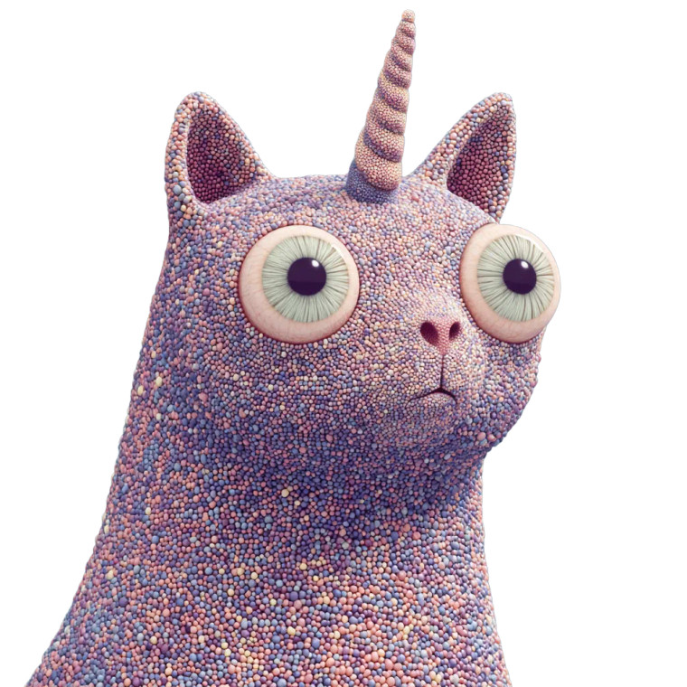 Spotted Unicorn Cat Vinyl Car Decal Sticker – Waterproof & UV-Resistant 