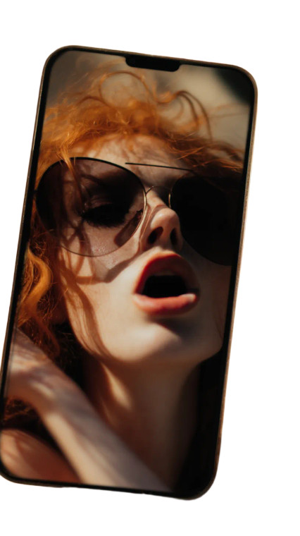 Fashionable Red-Haired Woman V2 Vinyl Car Decal Sticker – Waterproof & UV-Resistant 