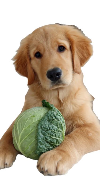 Puppy Eating Cabbage Vinyl Car Decal Sticker – Waterproof & UV-Resistant 