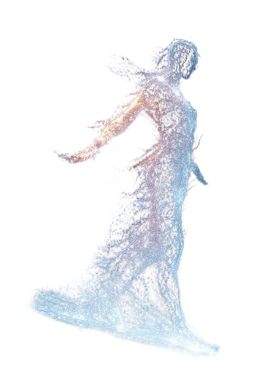 Ethereal Data Figure Vinyl Car Decal Sticker – Waterproof & UV-Resistant 