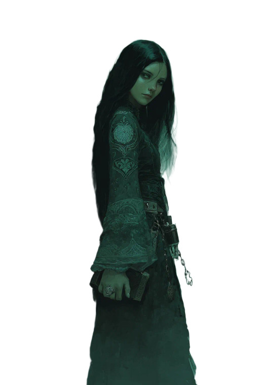 Gothic Fantasy Girl V2 Vinyl Car Decal Sticker – Waterproof & UV-Resistant 