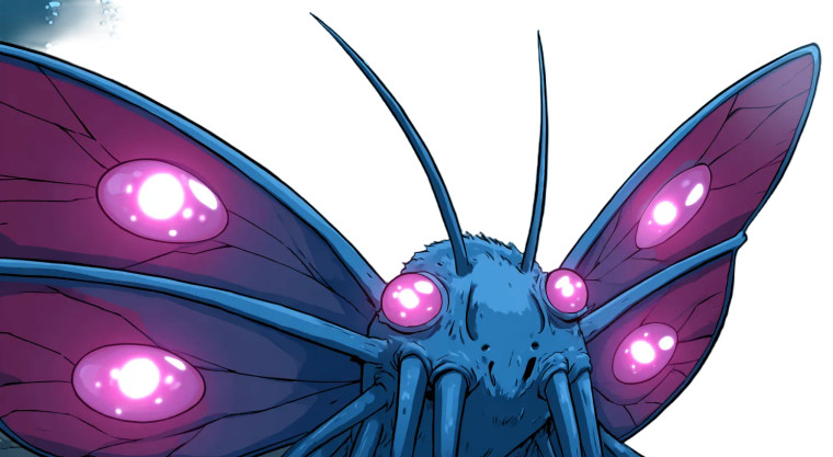 Alien Butterfly Creature Vinyl Car Decal Sticker – Waterproof & UV-Resistant 