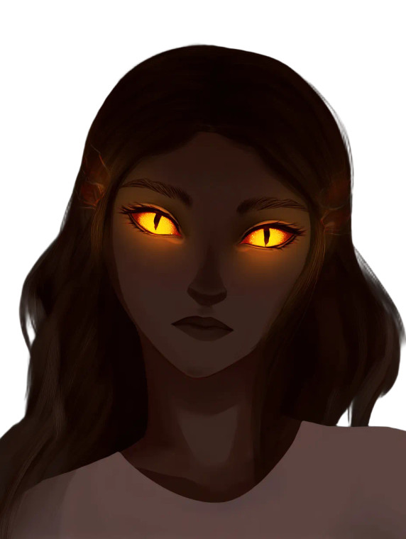 Demonic Eyes Female Vinyl Car Decal Sticker – Waterproof & UV-Resistant 