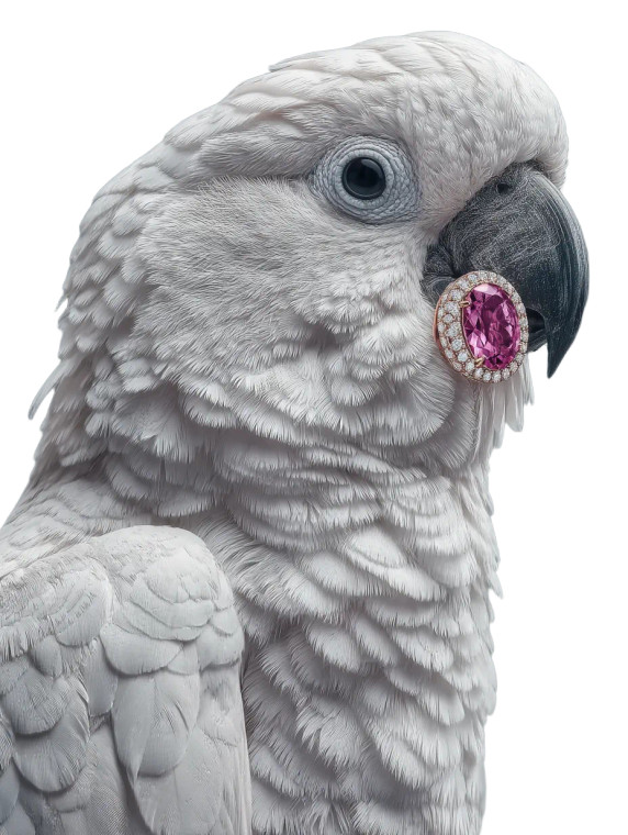 Luxury Cockatoo Portrait V2 Vinyl Car Decal Sticker – Waterproof & UV-Resistant 