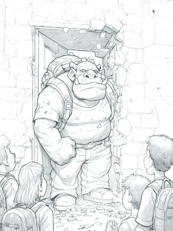 Giant Troll Student Vinyl Car Decal Sticker – Waterproof & UV-Resistant 