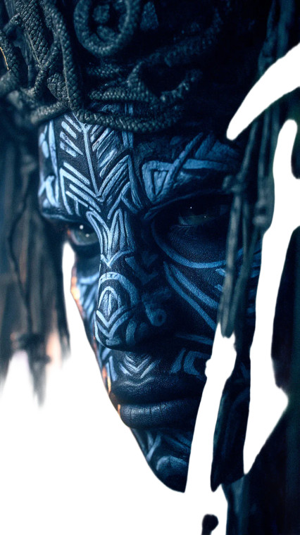 Modern-Tribal Tiki Vinyl Car Decal Sticker – Waterproof & UV-Resistant 