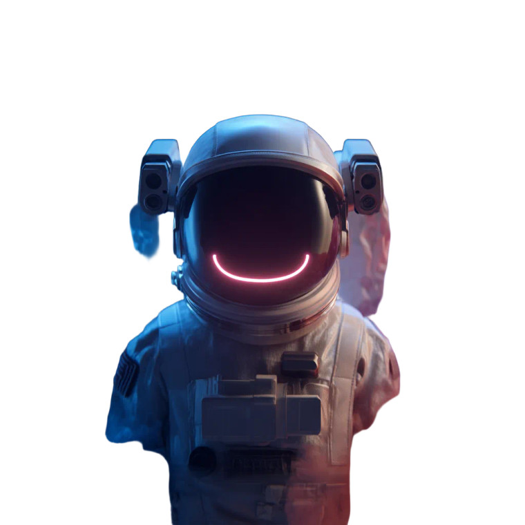 Neon Anime Astronaut Vinyl Car Decal Sticker – Waterproof & UV-Resistant 