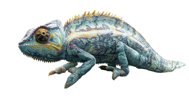Evolving Chameleon Vinyl Car Decal Sticker – Waterproof & UV-Resistant 