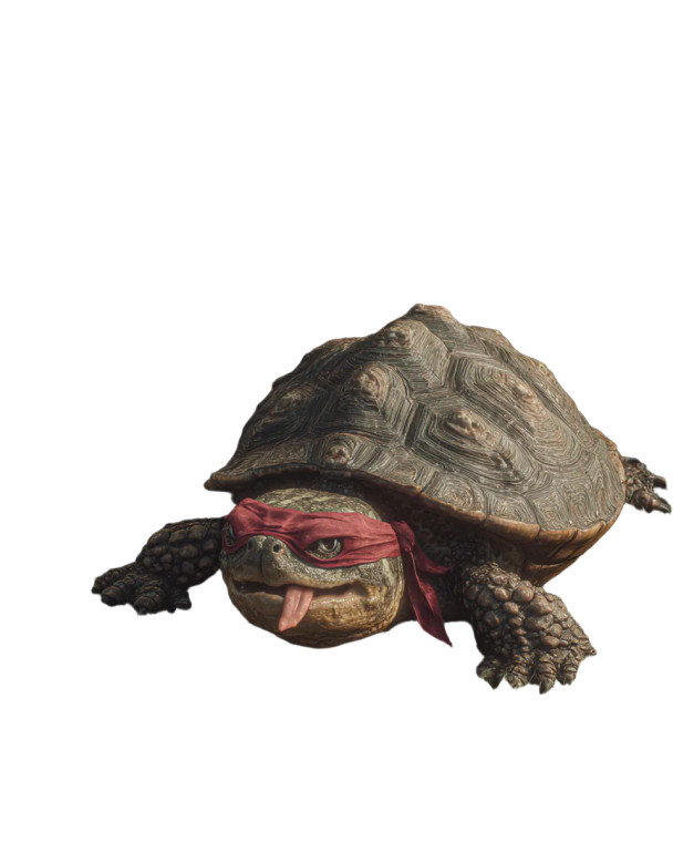 Relaxed Ninja Turtle Vinyl Car Decal Sticker – Waterproof & UV-Resistant 